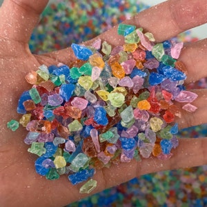 Pedras acrílicas trituradas coloridas Cristal de gelo acrílico