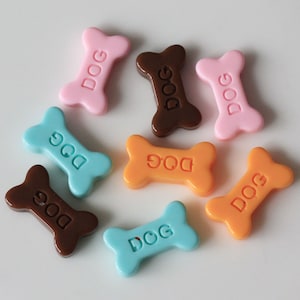 18mm kawaii comida em miniatura osso de cachorro biscoito resina cabochão com parte traseira lisa para artesanato decorativo diy acessórios de scrapbooking