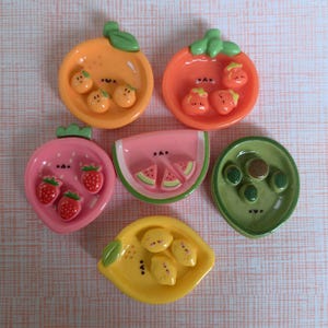 Schattige hars cabochons met fruitthema voor doe-het-zelf-sieraden, sleutelhangers, doe-het-zelf, feestdecoraties, haaraccessoires, fruitdecoratie