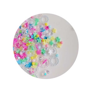 Mixed Crystal Pearl Beads Polymer Hot Clay Sprinkles for Slimes Filler Tiny Cute Plastic Accessories DIY Crafts