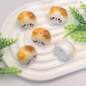 Cute Cartoon Calico Cat Resins Charms and Beads for DIY Handmade Crafts Jewelry, Mobile Phone Case, Car Decoration, Slime Supplies