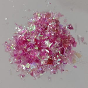 Fractured Iridescent Flakes Ab Holographic Fractured Glitter Shell Flakes Nail Art Crushed Mylar Mermaids Flakes