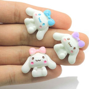 Kawaii Cartoon Hond Plaksteen Hars Cabochons Versieringen Fit Telefoon Decor Scrapbooking Voor Haar Strik Centrum Accessoires
