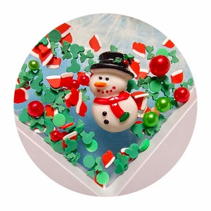 Kerstklei hagelslag kleine monsters zakje voor Faux Bake Decoden Crafts