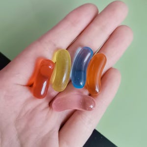 Miniature Resin Jelly Beans Candy Toys Sweets Shop Imitation Food Display Craft Embellishments