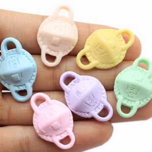 30mm Kawaii Flatback Resin Cabochons Simulation Masken Scrapbooking Verzierung DIY Telefon Zubehör