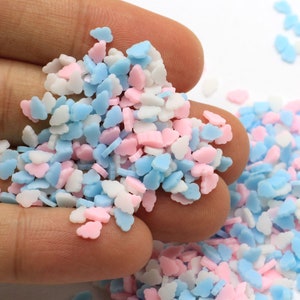 100g polimero argilla calda nuvole colorate spruzzi per artigianato fai-da-te fare telefono nail arts decorazione slime materiale accessori: 5mm