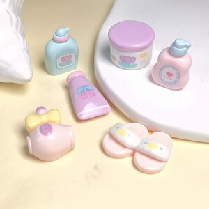 Cartoon Slime Charms Make-Up Thema Plaksteen Hars Cabochons Leuke Versieringen voor Telefoon Case Scrapbooking Ambachten