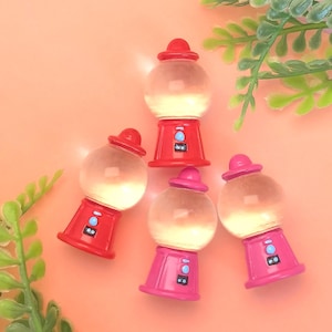 3D Mini Kaugummiautomaten Harz Miniaturen für Party Geschenke, Hochzeit Souvenirs, Kinder Mini Spielzeug, Puppenhaus, Slime Lieferungen