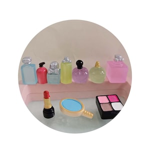 Accessori per il trucco carini Set per il trucco da ragazza Miniature in resina cabochon