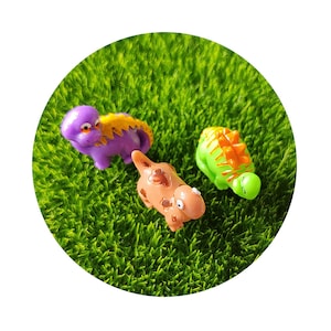 Mini Dinossauro Personalizado 3D Mini Dino Encantos DIY Artesanato Embelezamento