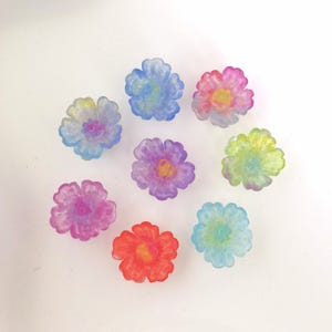 15 mm di resina trasparente a forma di fiore di ciliegio con dorso piatto, boccioli decorativi per album di ritagli fai da te, gioielli, artigianato, forniture per slime decorativo