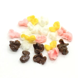 Simulatie Popcorn PVC Hars Cabochon Miniatuur Fake Food Play DIY Slijm Vulmateriaal Accessoires Decoratie Ambachten