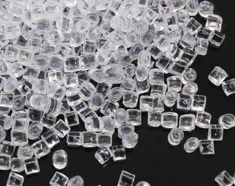 3 mm Simulazione Finti Piccoli Cubetti di Ghiaccio Cibo Mini Rock Candy Accessori Casa delle Bambole Miniature Bevanda Plastica Per la casa Fai da Te