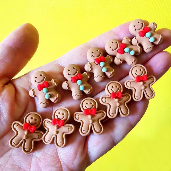 Mini Garçons Filles Biscuits Dessert Pain d’Épice Homme Pour Fée Jardin Gnome Mousse Terrarium Décor Bonsaï Figurine Maison de Poupée