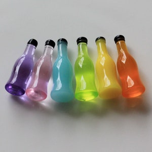 Resin Cute Miniature Kawaii Hot Selling Soda Pop Bottle,Resin Cabochons For Slime Charm,Phone Deco,Craft Making,Scrapbooking DIY