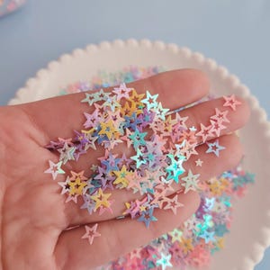 Artesanato Glitter Estrela Em Forma De Lantejoulas Confetes Para Nail Art, Suprimentos De Slime, Artesanato De Resina, Decoração De Casa Cartões DIY