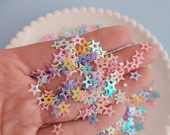 Art Craft Glitter Star Shaped Sequins Confetti for Nail Art,Slime Supplies, Resin Craft, Home Decoration DIY Cards