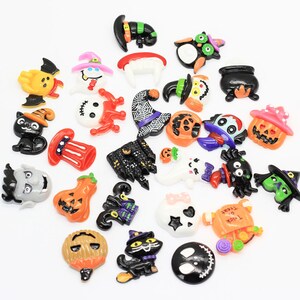 Halloween Decorazione Zucca Shantou Ghost Flatback Resina Cabochon Scrapbooking Fit Abbellimenti Telefono Accessori fai da te