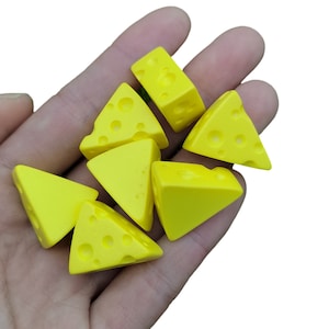 Cabujón de resina con reverso plano de queso, Mini comida para álbum de recortes, apto para decoración de teléfono, pendiente artesanal, fabricación de joyas, amuleto