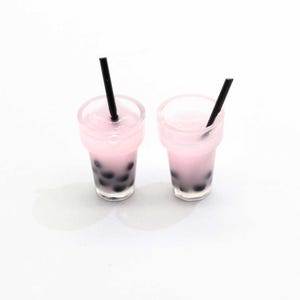 Boba Slime Charms Resin Cute Bubble Milk Tea Cup Miniature Kit DIY Decor For Fluffy Clear Crunchy Slime In Stock 6