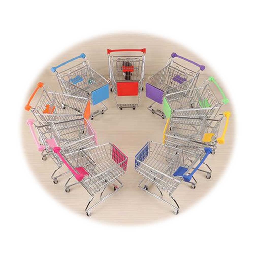 Miniatur-Supermarkt-Wagen, Rollenspiel, Mini-Einkaufswagen, Kinderspielzeug, Desktop-Innendekoration