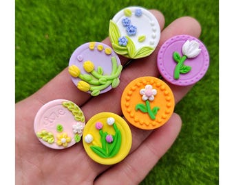 Mixed Resin Mini Flower Leaf Flat Back Flowers Figurines for Nail Art, DIY Crafts, Jewelry Making
