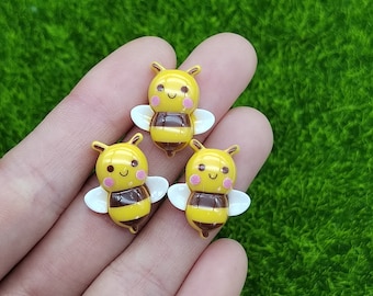 Cartoon Mini Resin Cartoon Animal Bees With Flatback Cabochon DIY Decorative Headband Scrapbooking Craft