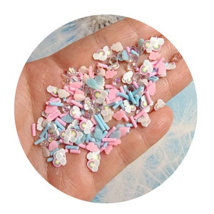 Strooi slijm gemengd kristal diamanten regenboog hart polymeer plakjes klei hagelslag voor ambachten maken doe-het-zelf slijm vullen accessoires nagel decor