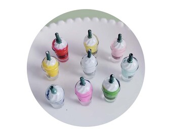 Miniatura frullato tazza di cannuccia cibo scena di gioco modello casa delle bambole mini bevande giocattolo
