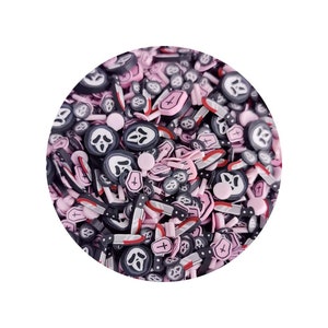 Tombstone Halloween Polymer Clay Sprinkles, Spooky Faux Sprinkles, Polymer Clay Fake Sprinkles, Decoden Funfetti Jimmies
