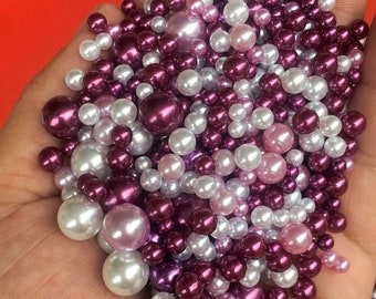 Plastic Imitation Pearl Beads No Hole For Nail Art Jewelry Making Pearls For Handicrafts Material