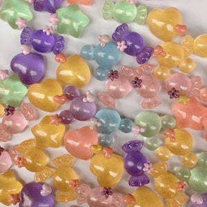 Mignon Glitter Mouse Head Heart Star Candy Resin Flat Back Cabochons DIY Pour Téléphone Déco Scrapbooking Livraison Gratuite Charmes