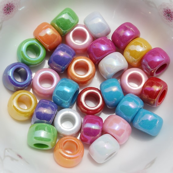 Perles En Acrylique Rondes - Tailles Et Couleurs Variées - Pour Création De Bijoux