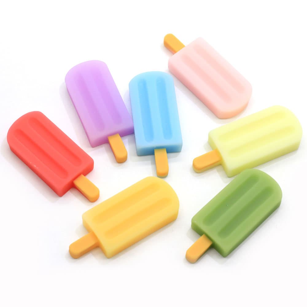 37mm Solid Color Cream Popsicle Ice Bar Ice Lolly Resin Etsy