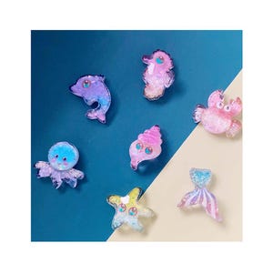 Leuke Oceaan Dier Thema Hars Cabochons Plaksteen Vis Zeepaardje Krab Octopus Bedels Kralen Versieringen