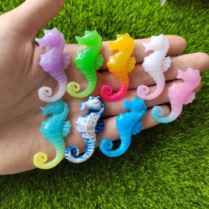 Gemengde Kleur Leuke Zeepaardje Plaksteen Hars Cabochons Scrapbooking DIY Sieraden Ambachtelijke Decoratie Accessoires