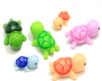 CAPUFIB 200PCS Mini Resin Turtles - Tiny Turtle Decor For Fairy Gardens, Dollhouses & Crafts - View #2