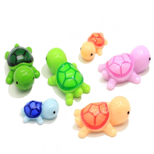 3D Tortue de mer Animal Miniatura Maison Maison Bonsaï Décoration Mini Jouet Miniature Résine Artisanat Ornements Micro Décor DIY