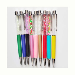 Colorful Diy Pens Refillable Beads Student Gift Office Supplies