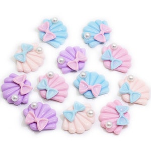 Kawaii Flatback Resin Muschel Cabochon für Scrapbooking Haarnadel Accessoires