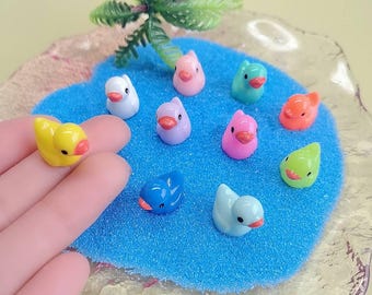 Mini Little Yellow Duck Miniature Dollhouse Fairy Garden Decoration Resin Crafts For Home Plants Bonsai Decoration