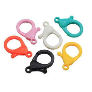 6*22*35mm Colorful Lobster Clasps Key Chain Keychain for DIY Jewelry Making For Beginner Accessories DIY Jewelry Findings Wholesale