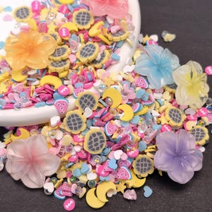 Handgefertigte Polymer Clay Plumeria Polymer Clay Streusel für Handwerk DIY Herstellung Nagel Scheiben Slimes Material