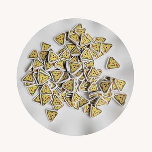Leuk Voedsel Polymeer Hete Klei Plakjes Hagelslag Pizza voor DIY Ambachten Vullen Decoratie Slijm Accessoires