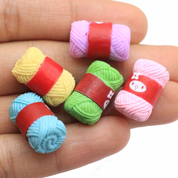 New Simulated Woolen Yarn Resin Charms for Jewelry Making Diy