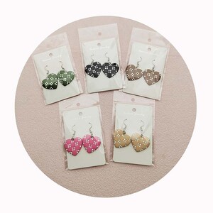 Orecchini in resina per donne con cuore simulato, orecchini dolci, regalo carino per ragazze