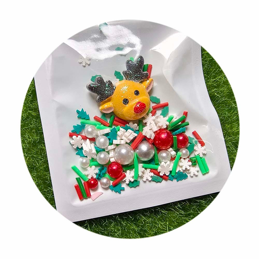 PATIKIL Fake Streusel, 100g – Polymer Clay, Für DIY, Nageldesign, Deko (Grün)