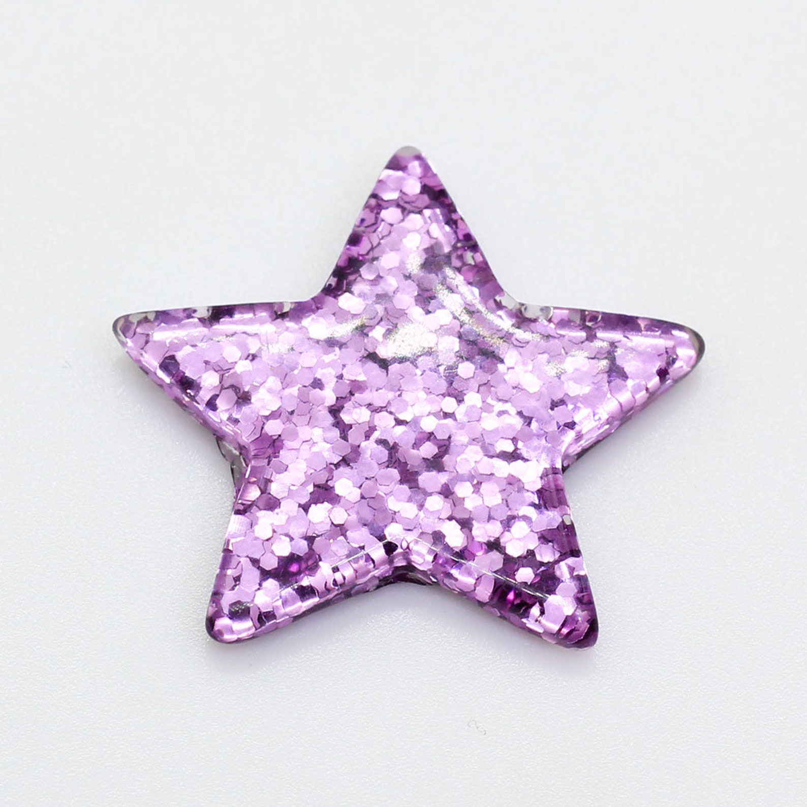 36mm Glitter Big Star Shaped Rhinestone Flat back Cabochon Etsy