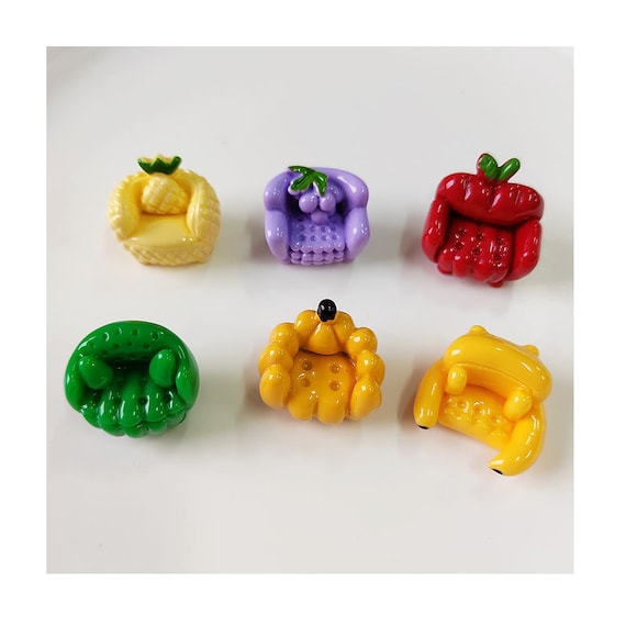 かわいいフルーツ型ソファ樹脂フラットバックカボションDIYクラフトDIY